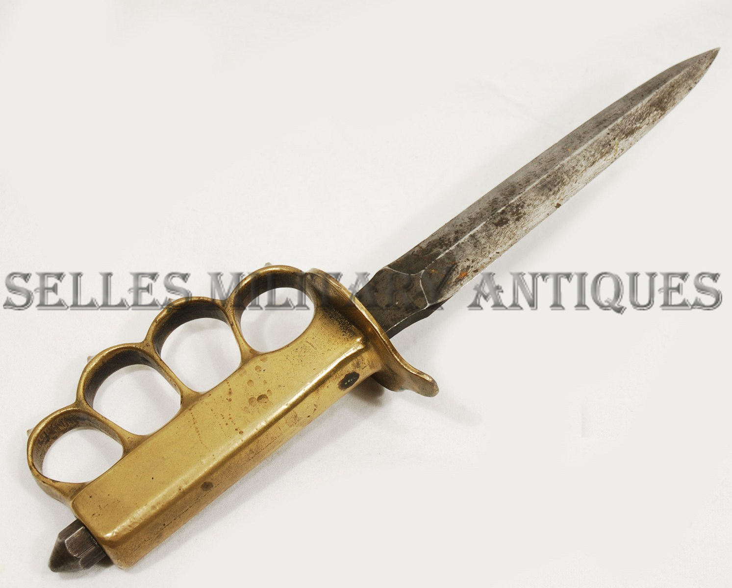 Couteau Coup De Poing Us 1918 Original Static Line Military - Jean-Michel Selles : Couteau Trench Knife LF&C