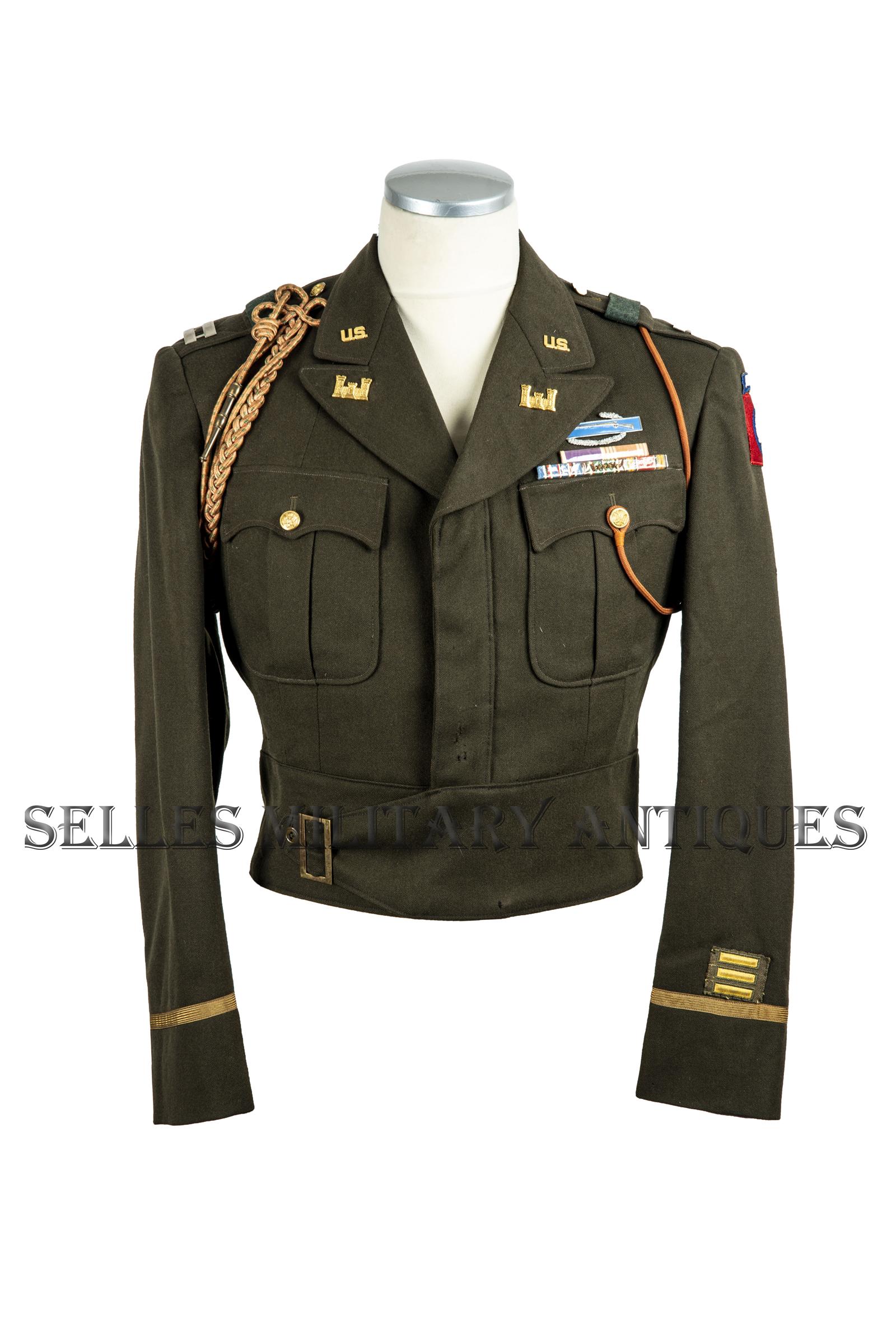 blouson-ike-jacket-officier-engineer-82eme-airborne-us-(1)