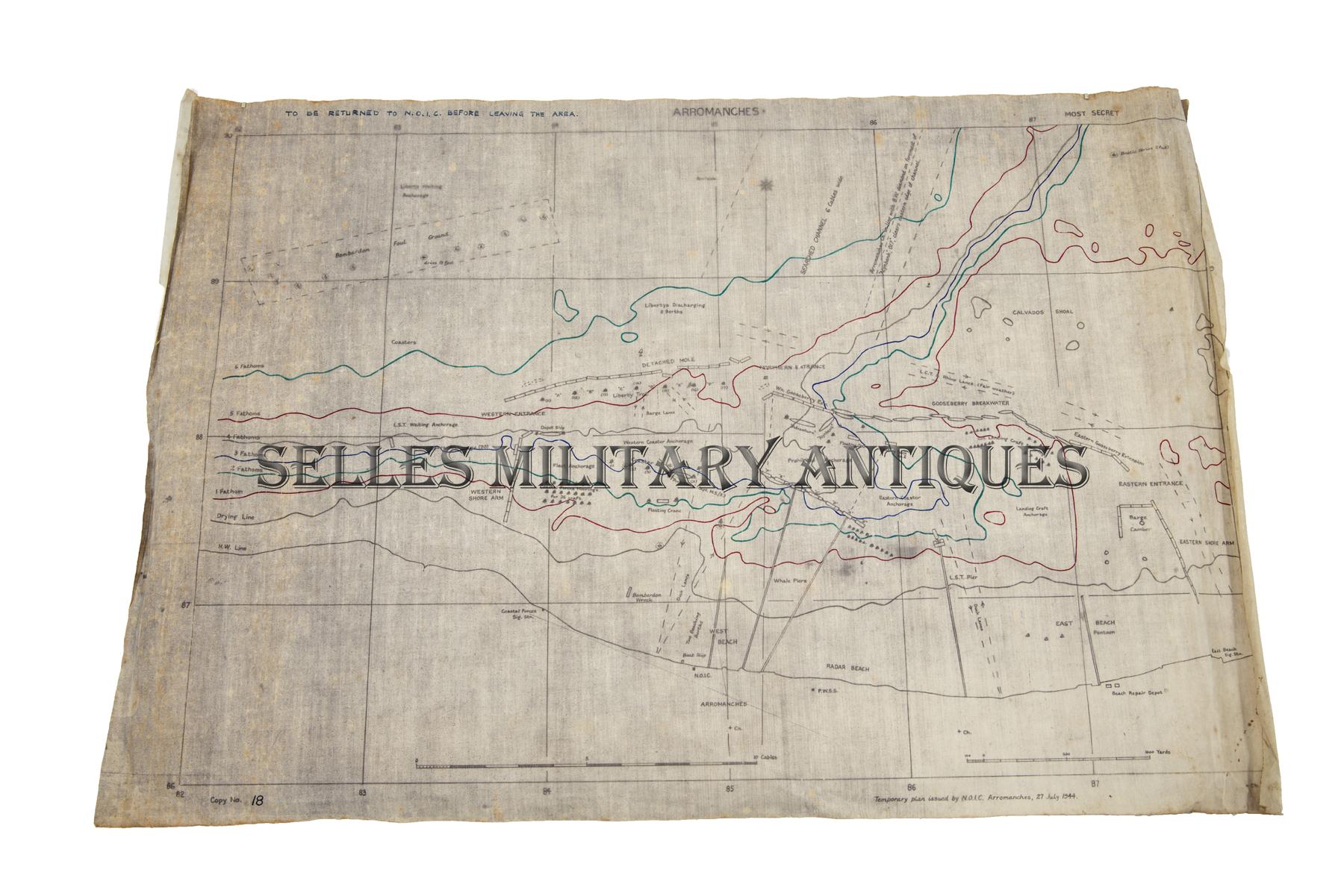 Carte MOST SECRET ARROMANCHES anglaise (1)