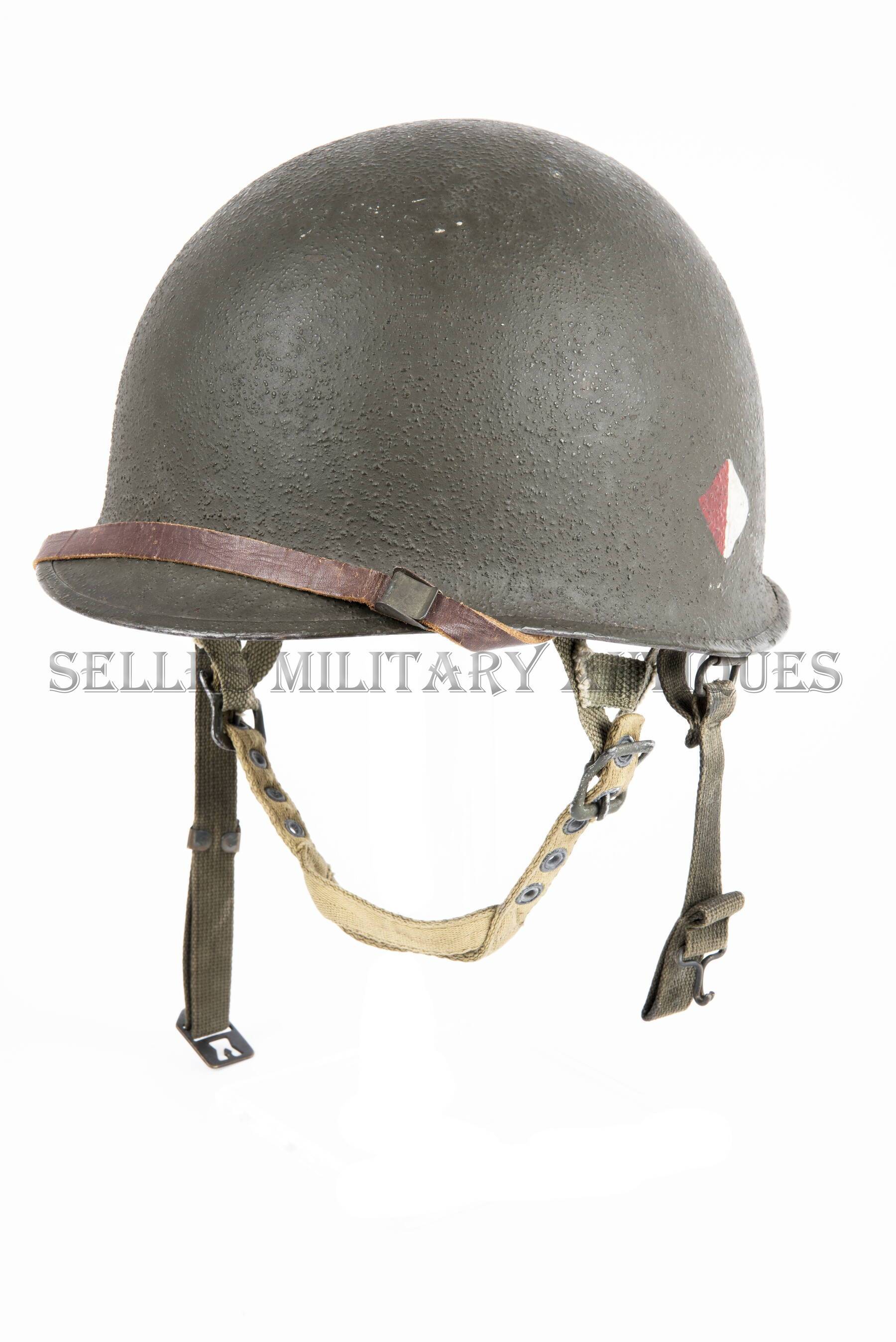 Casque M1C 307th AEB 82nd AB parachutiste US (1)