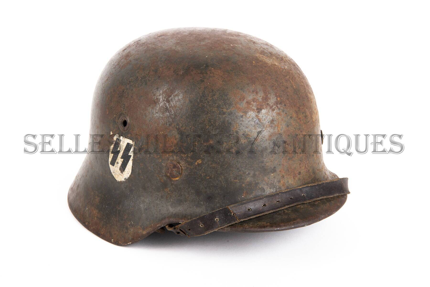 Casque M40 Waffen SS Normandie Allemand (1)