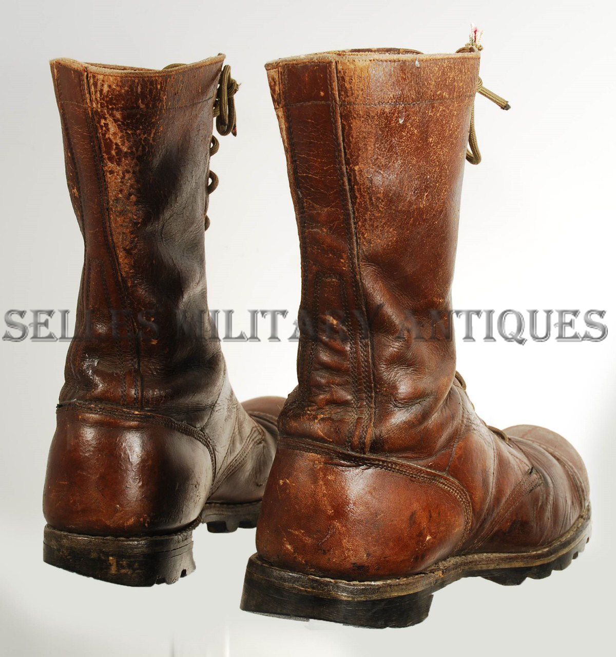 Bottes de saut de parachutiste US modifiée parachutiste français Indochine Selles Military