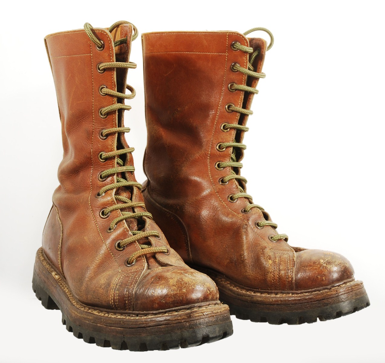 Bottes de saut modèle 50 parachutiste français Indochine Selles Military Antiques