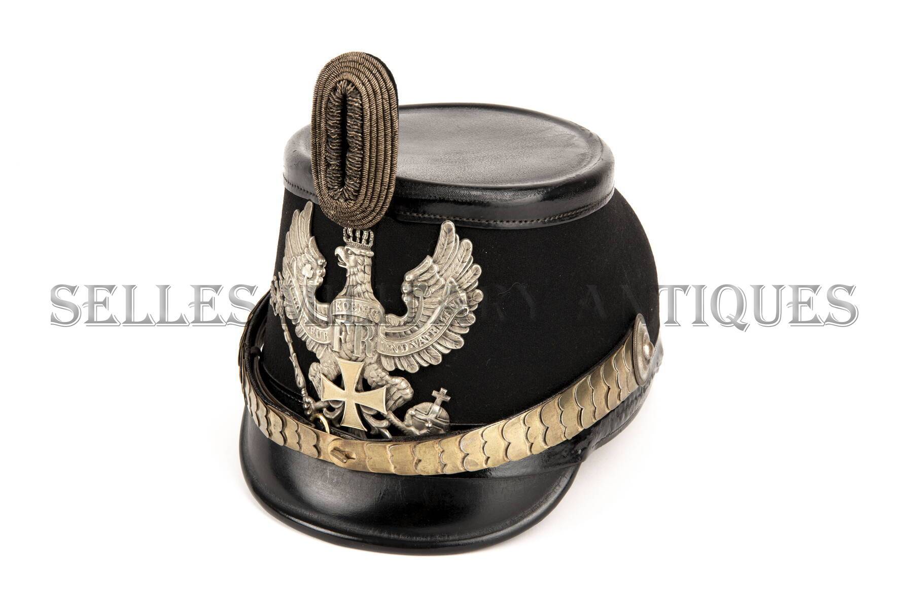 Shako officier réserviste prussien Allemand - ALC001 (1).JPG