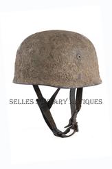 Casque M-38 camouflé bétonné 6ème régiment parachutiste LW allemand (1)