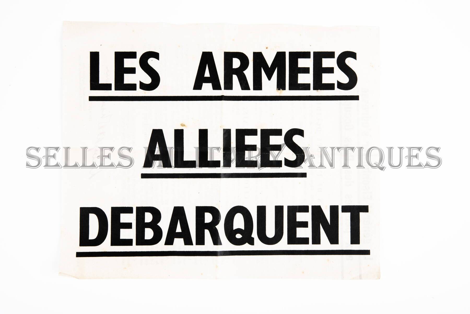 Tract Les armees allies debarquent (1)