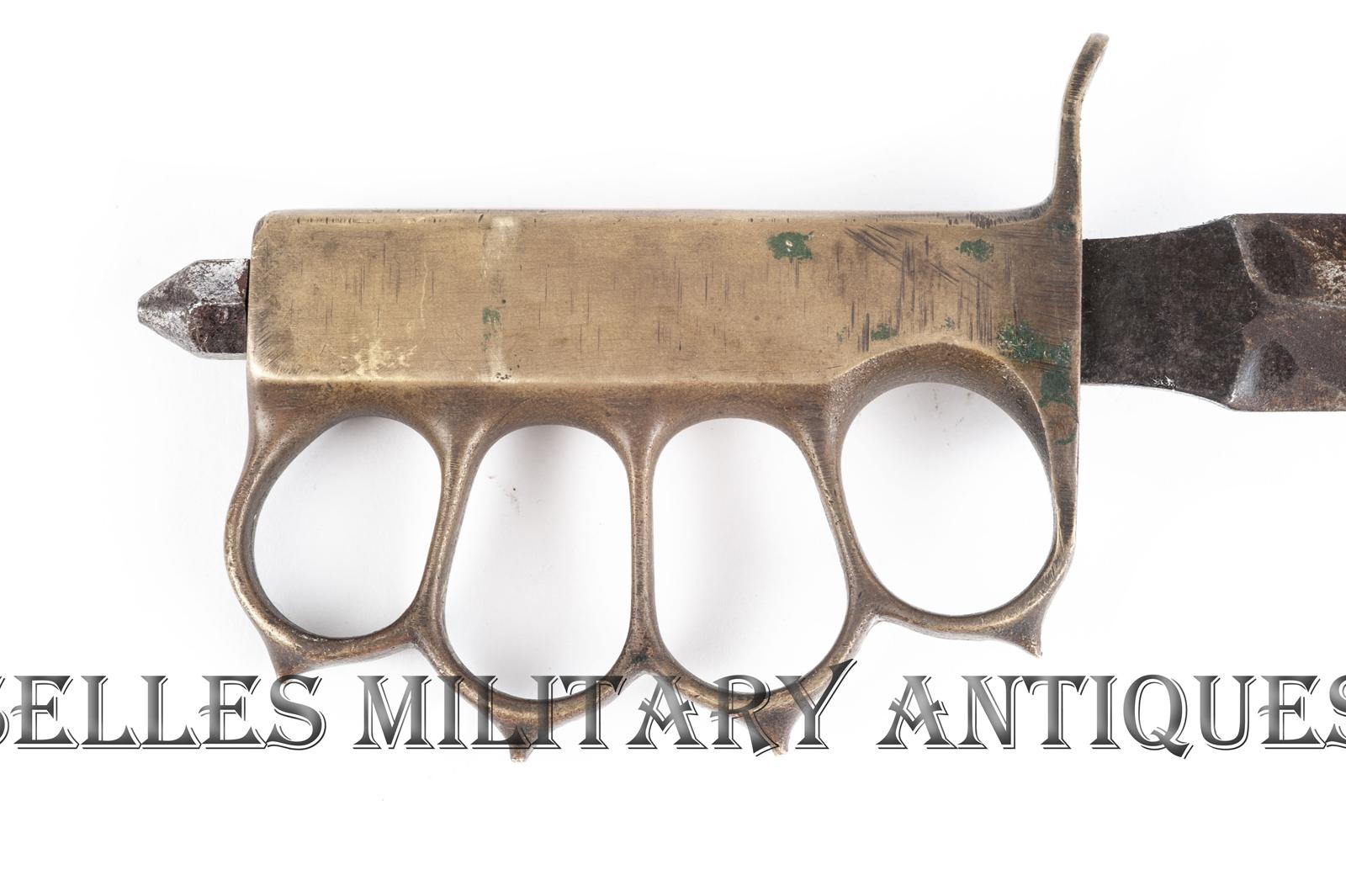 Couteau Coup De Poing Us 1918 Couteau Trench Knife L.F & C 1918 modifié para US - Selles Military